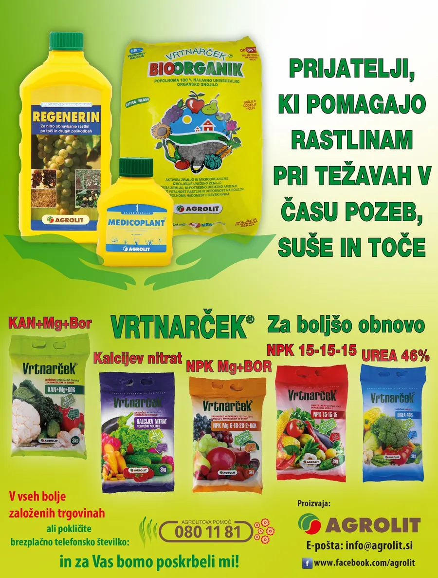 Vrtnarček – gnojila za boljšo obnovo