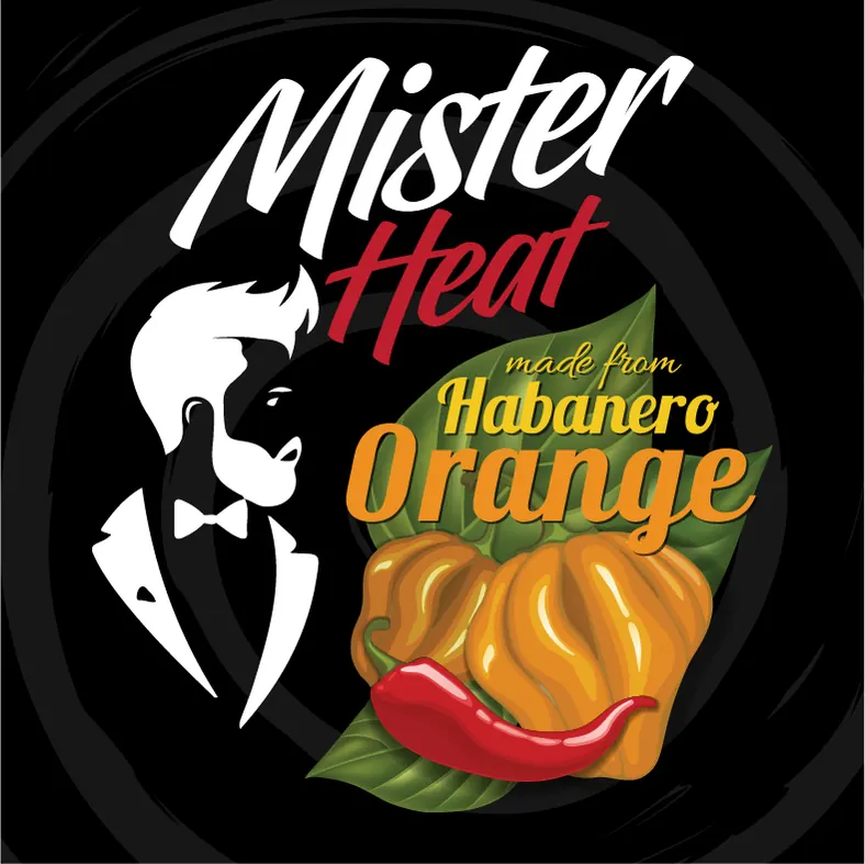 Mister Heat Orange – Etikett